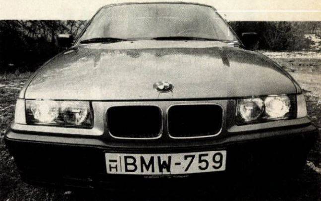 BMW rendszámos BMW