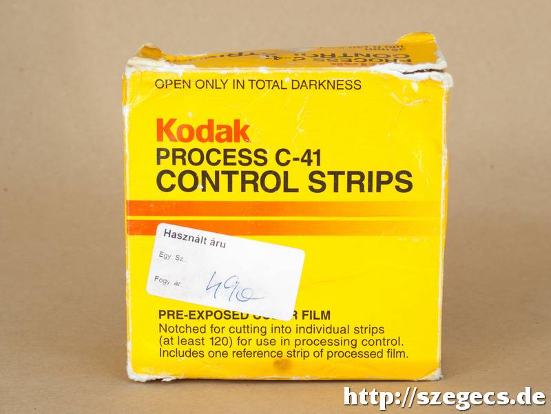 Kodak C-41 Control Strips doboza